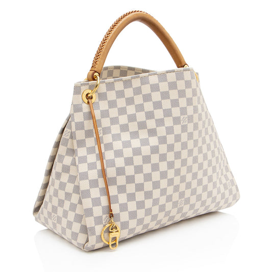 Louis Vuitton Damier Azur Artsy MM Shoulder Bag (SHF-D9Abmw)
