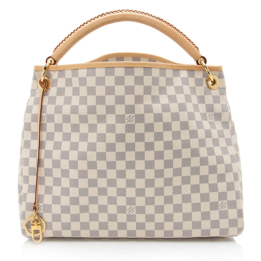 Louis Vuitton Damier Azur Artsy MM Shoulder Bag