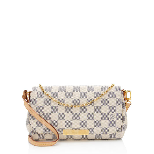 Louis Vuitton Damier Azur Favorite PM Shoulder Bag (SHF-MPD8aX)