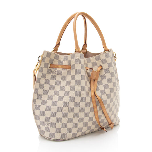 Louis Vuitton Damier Azur Girolata Tote (SHF-2cIloB)