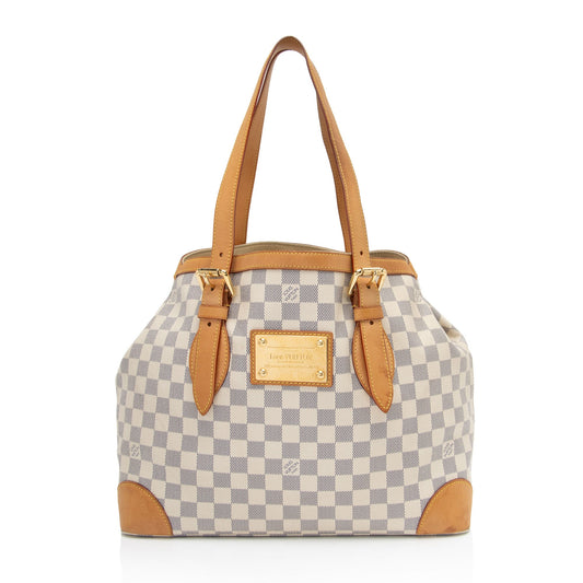 Louis Vuitton Damier Azur Hampstead MM Tote (SHF-YxFohX)
