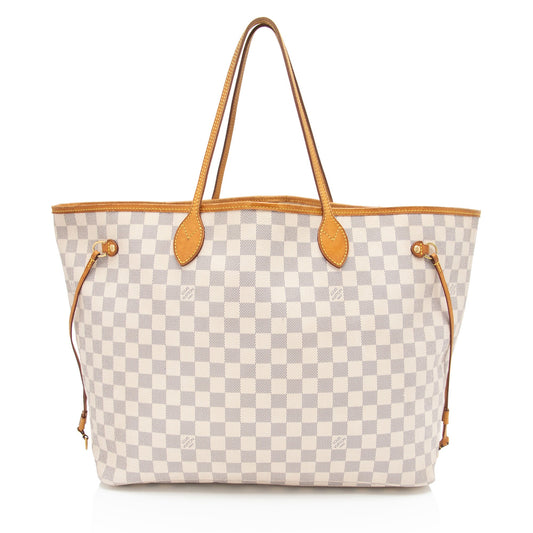 Louis Vuitton Damier Azur Neverfull GM Tote -  (SHF-Rlef9y)