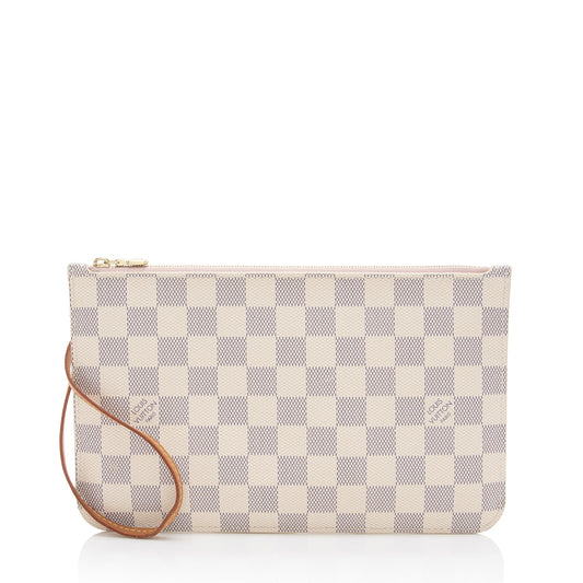 Louis Vuitton Damier Azur Neverfull MM Pochette (SHF-GfJO9g)