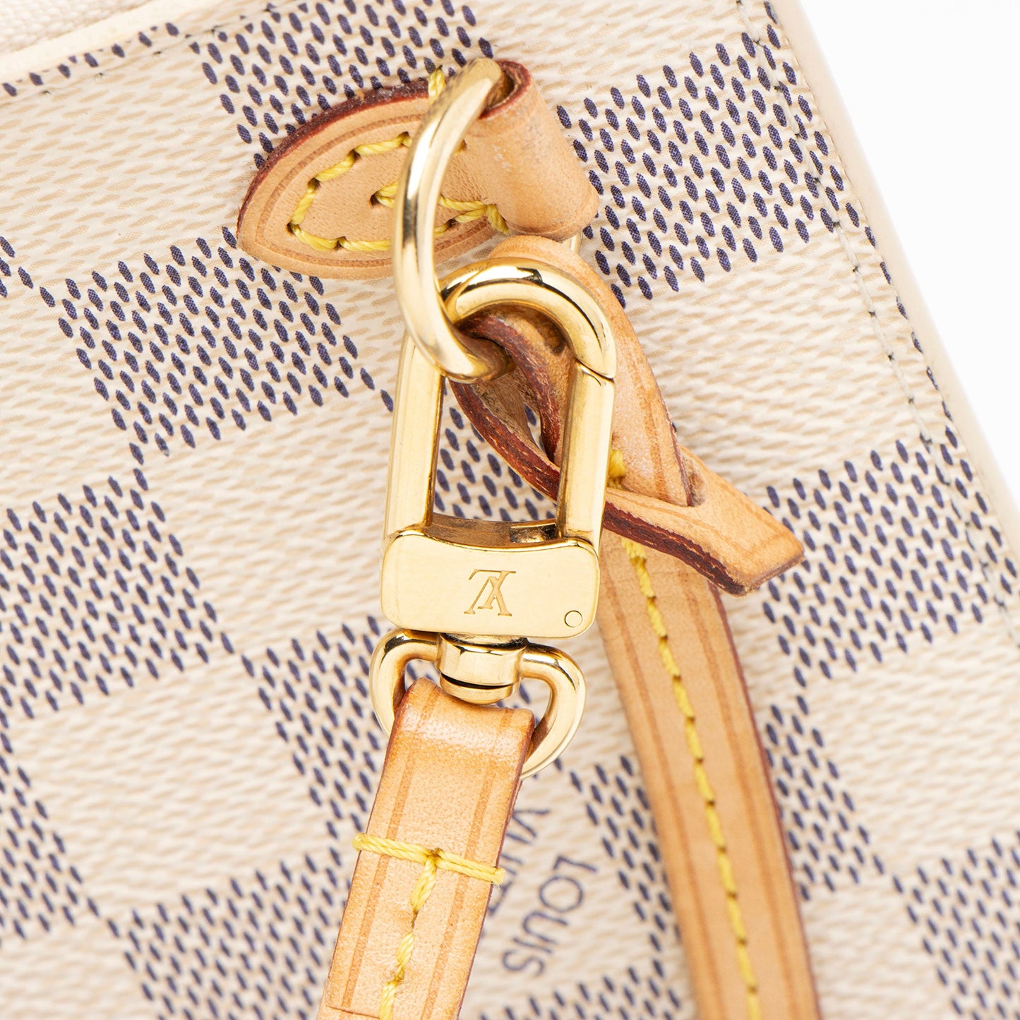 Louis Vuitton Damier Azur Neverfull MM Pochette (SHF-lsa2Ig)