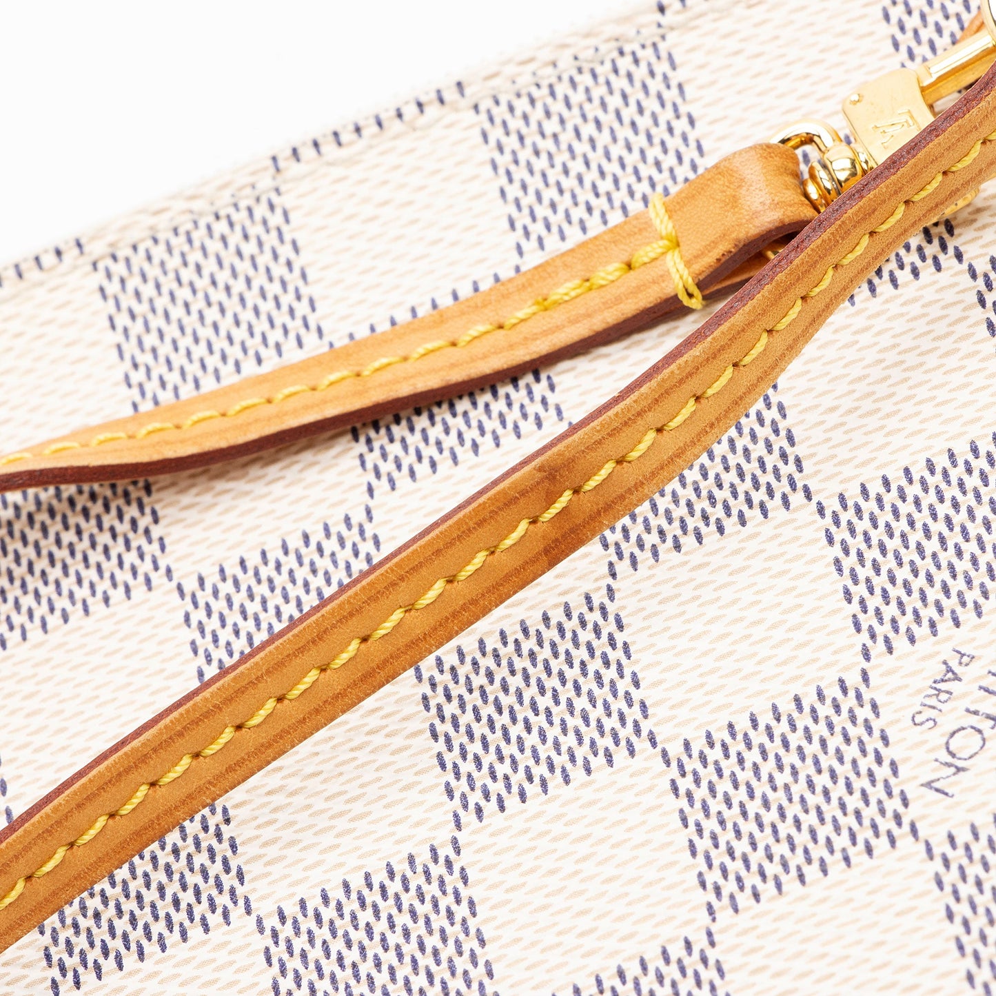 Louis Vuitton Damier Azur Neverfull MM Pochette
