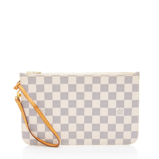 Louis Vuitton Damier Azur Neverfull MM Pochette