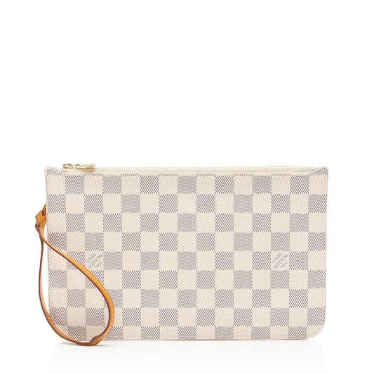 Louis Vuitton Damier Azur Neverfull MM Pochette