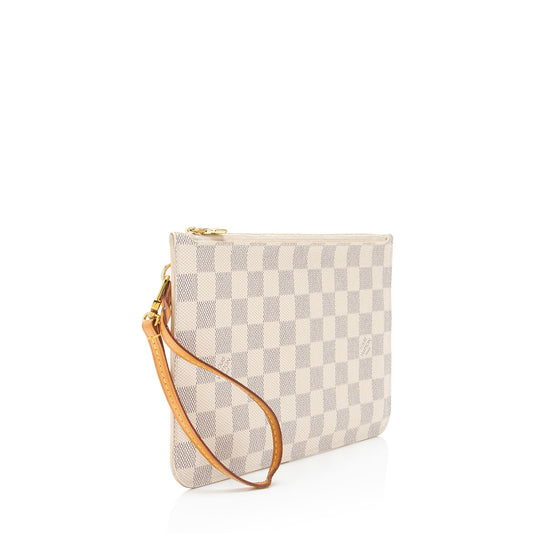 Louis Vuitton Damier Azur Neverfull MM Pochette