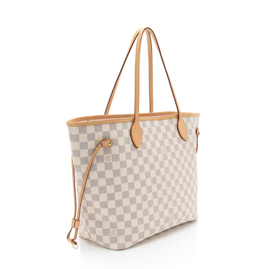 Louis Vuitton Damier Azur Neverfull MM Tote (SHF-bHB5vU)