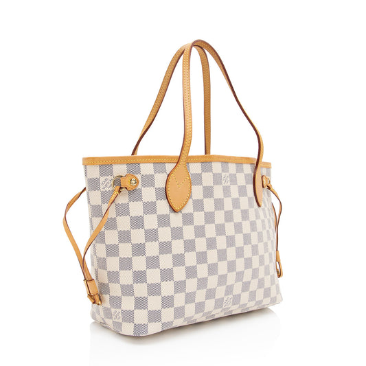 Louis Vuitton Damier Azur Neverfull PM Tote (SHF-EDzBxL)