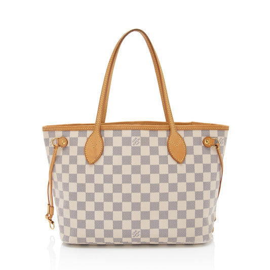 Louis Vuitton Damier Azur Neverfull PM Tote (SHF-DxgmLJ)