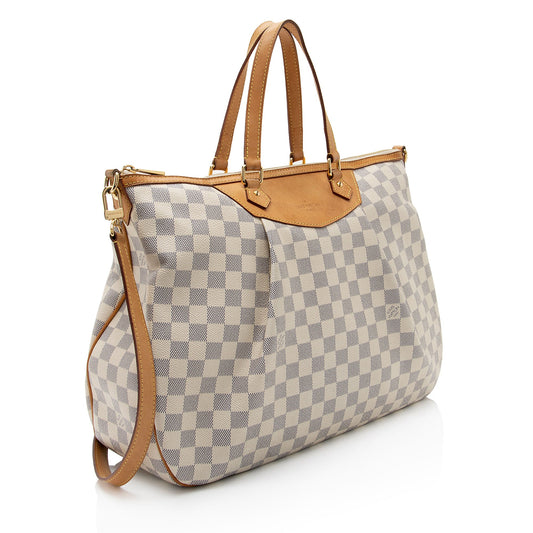 Louis Vuitton Damier Azur Siracusa GM Tote (SHF-qEEEdA)