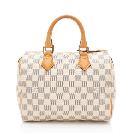 Louis Vuitton Damier Azur Speedy 25 Satchel