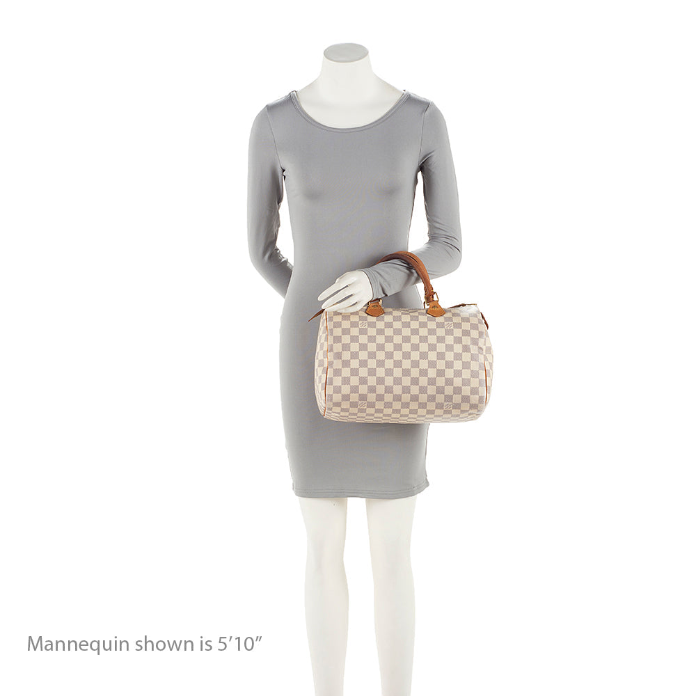 Louis Vuitton Damier Azur Speedy 30 Satchel (SHF-18643)