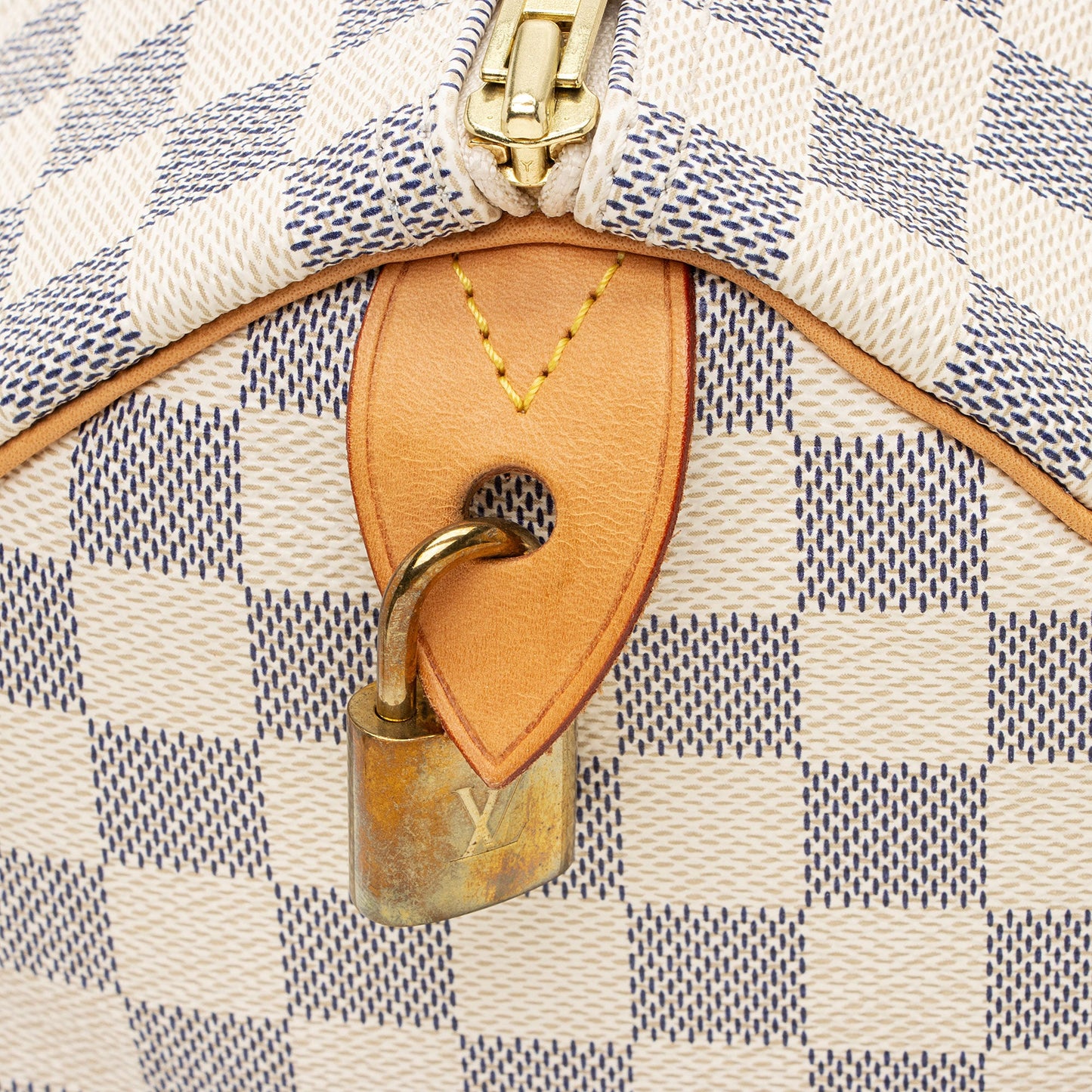Louis Vuitton Damier Azur Speedy 30 Satchel
