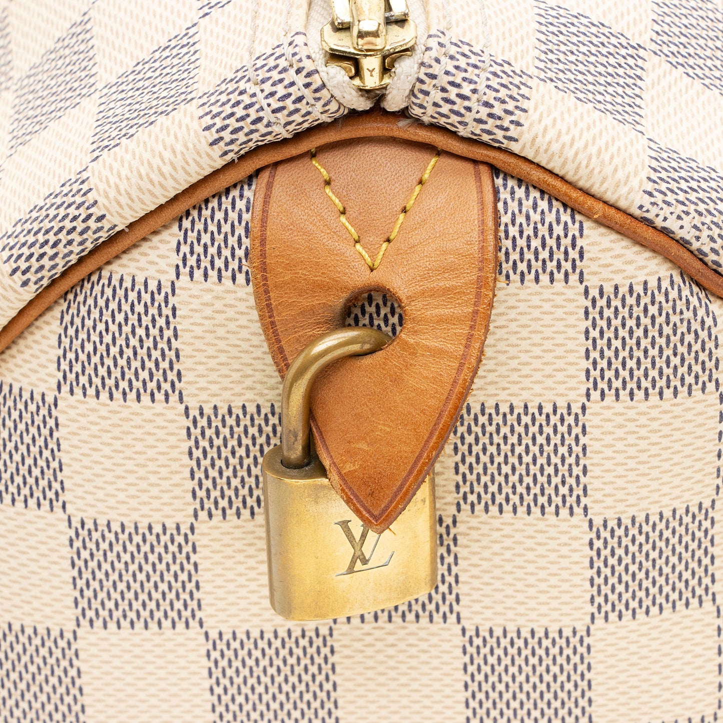 Louis Vuitton Damier Azur Speedy 30 Satchel