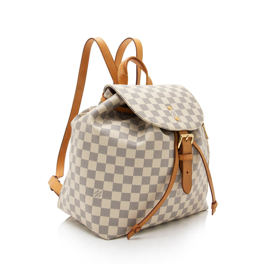 Louis Vuitton Damier Azur Sperone Backpack (SHF-x7ZaCT)