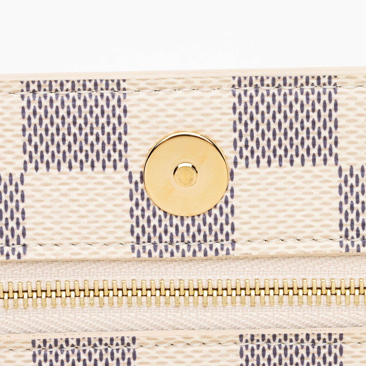 Louis Vuitton Damier Azur Summer Trunk Pochette Weekend Crossbody Bag (SHF-6YST27)