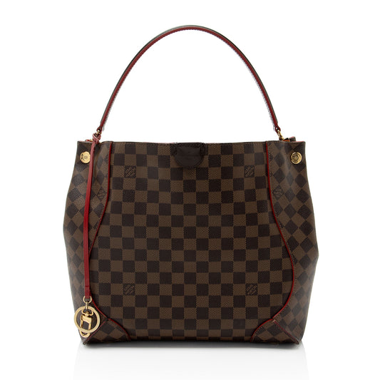 Louis Vuitton Damier Ebene Caissa Hobo (SHF-4QYhN7)