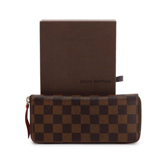 Louis Vuitton Damier Ebene Clemence Wallet