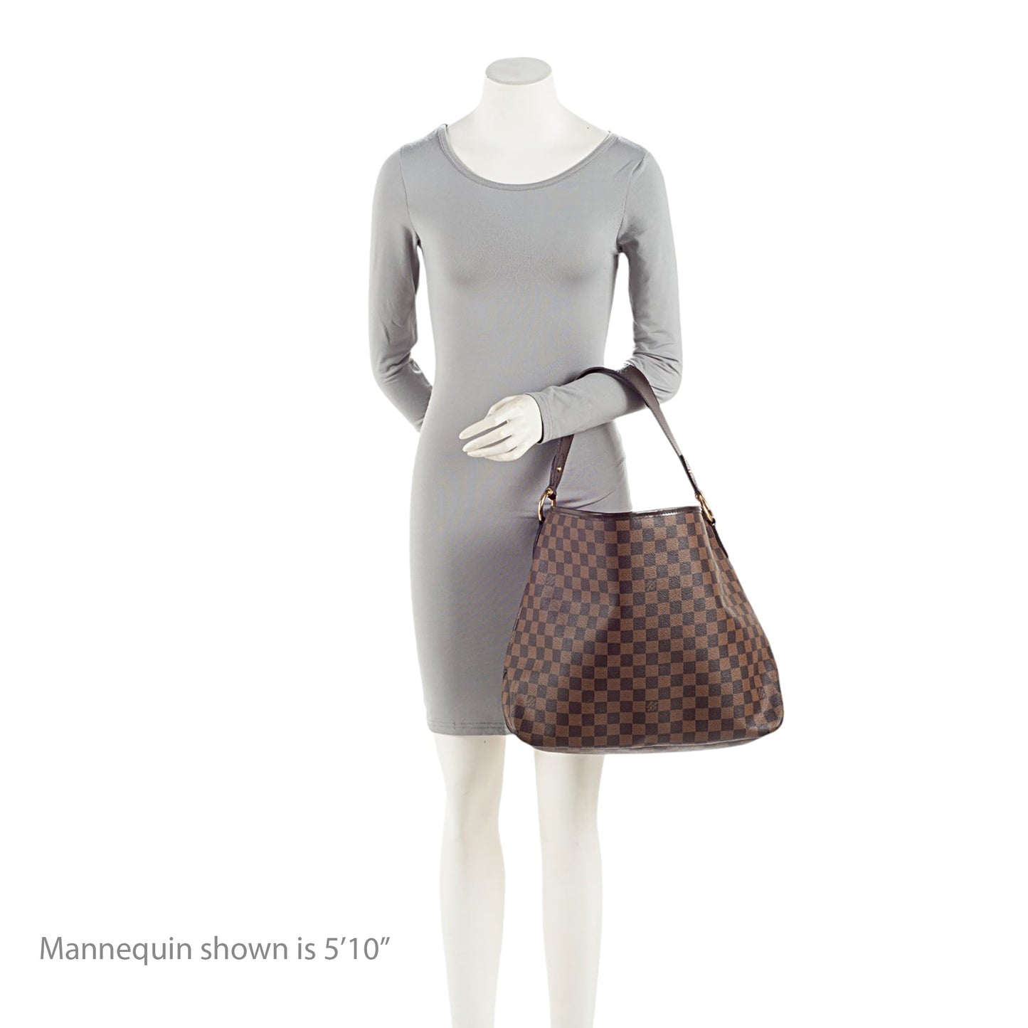 Louis Vuitton Damier Ebene Delightful MM Shoulder Bag (SHF-BIQzOW)