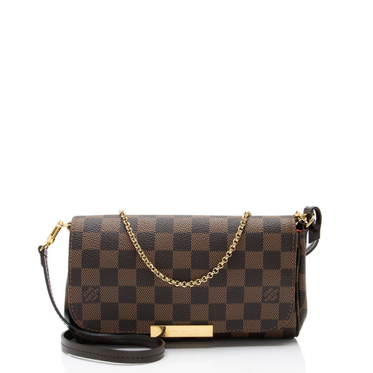 Louis Vuitton Damier Ebene Favorite PM Shoulder Bag