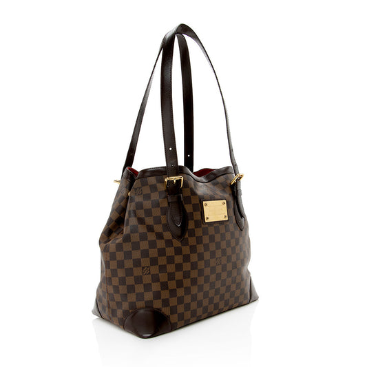 Louis Vuitton Damier Ebene Hampstead GM Tote -  (SHF-15485)
