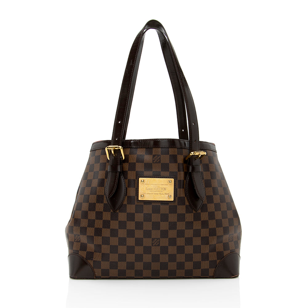 Louis Vuitton Damier Ebene Hampstead MM Tote -  (SHF-19125)