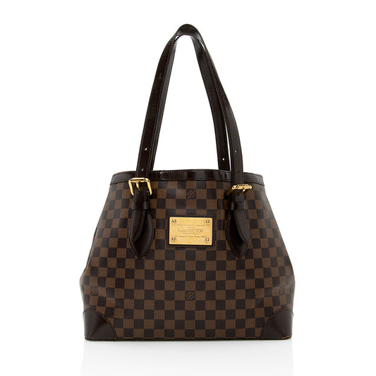 Louis Vuitton Damier Ebene Hampstead MM Tote -  (SHF-19125)