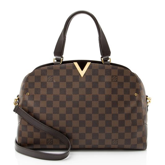 Louis Vuitton Damier Ebene Kensington Bowler Satchel