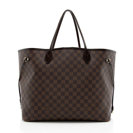 Louis Vuitton Damier Ebene Neverfull GM Tote (SHF-18523)