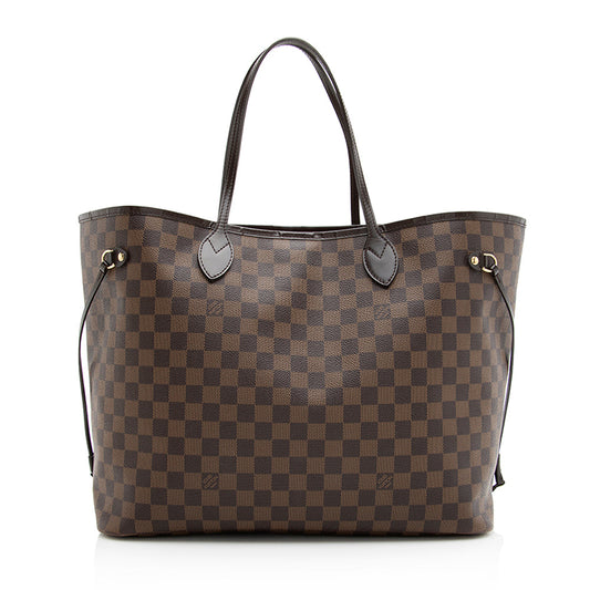 Louis Vuitton Damier Ebene Neverfull GM Tote (SHF-20196)