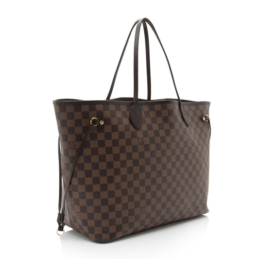 Louis Vuitton Damier Ebene Neverfull GM Tote (SHF-6HcWL8)