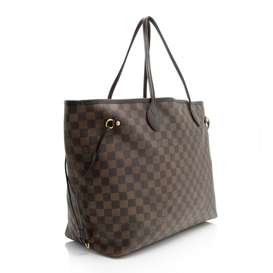 Louis Vuitton Damier Ebene Neverfull GM Tote (SHF-23ir92)