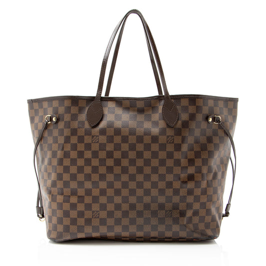 Louis Vuitton Damier Ebene Neverfull GM Tote