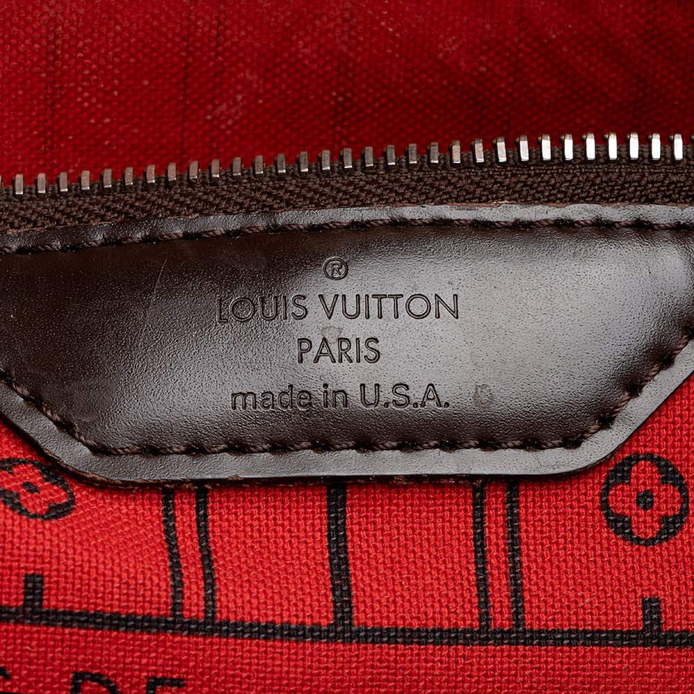 Louis Vuitton Damier Ebene Neverfull MM Tote -  (SHF-19520)