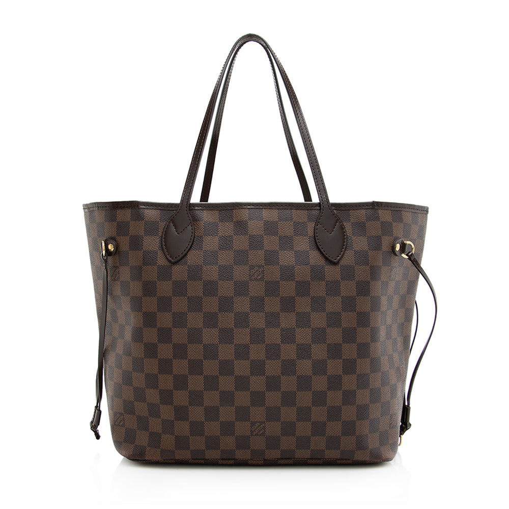 Louis Vuitton Damier Ebene Neverfull MM Tote -  (SHF-19635)
