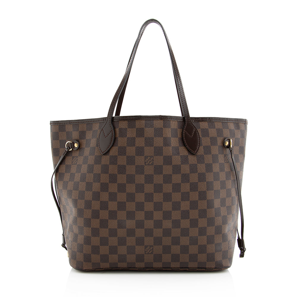 Louis Vuitton Damier Ebene Neverfull MM Tote -  (SHF-19635)