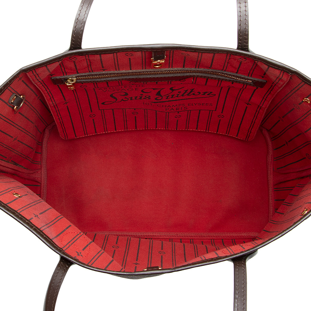 Louis Vuitton Damier Ebene Neverfull MM Tote -  (SHF-19635)