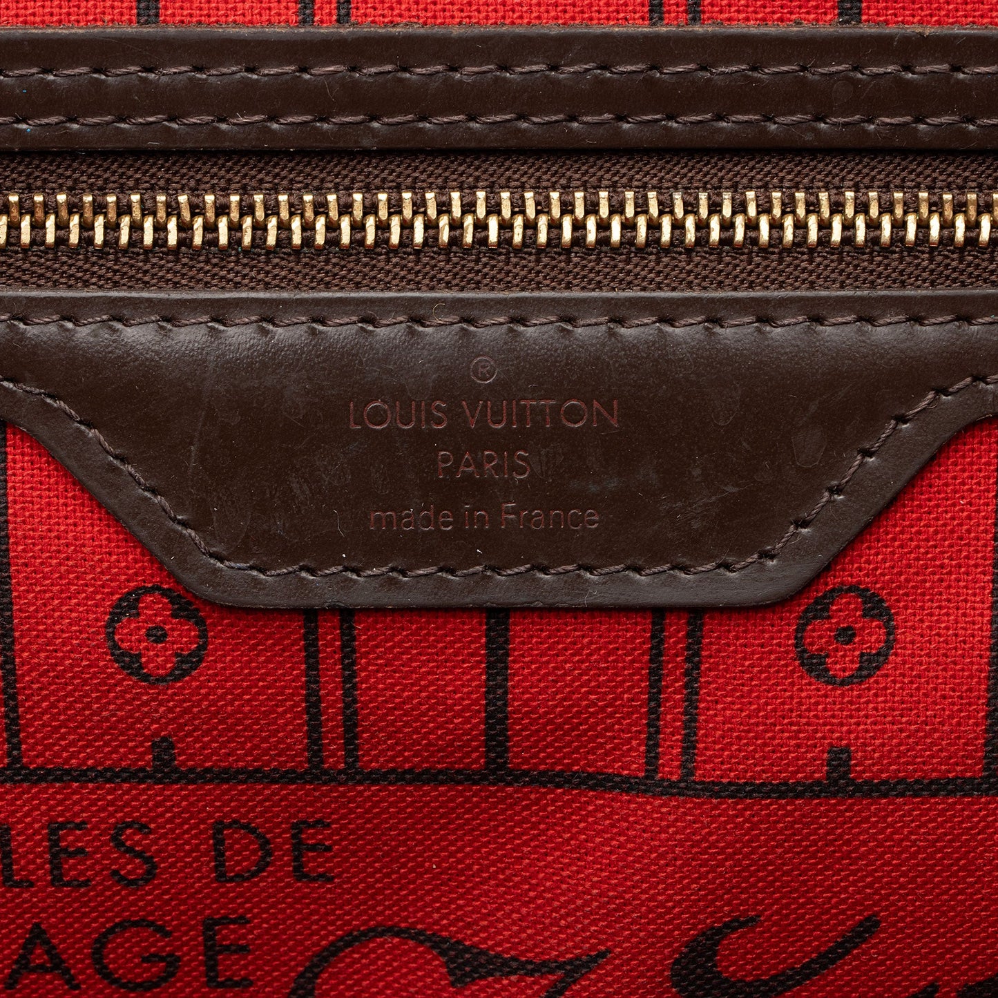 Louis Vuitton Damier Ebene Neverfull MM Tote -
