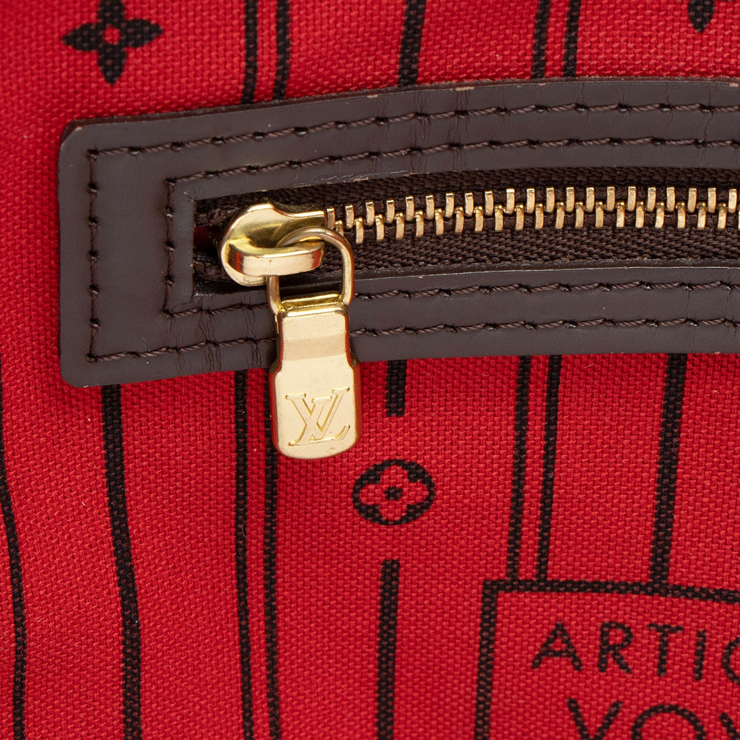 Louis Vuitton Damier Ebene Neverfull MM Tote