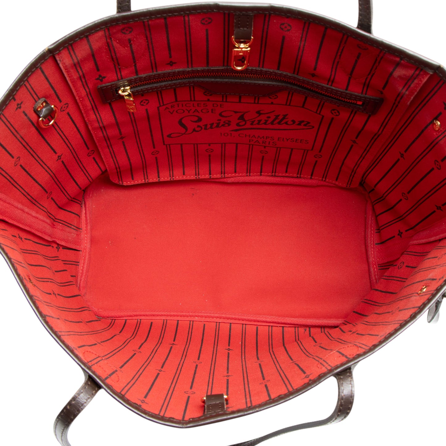 Louis Vuitton Damier Ebene Neverfull MM Tote