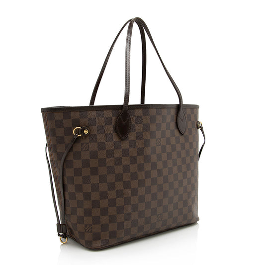 Louis Vuitton Damier Ebene Neverfull MM Tote (SHF-22922)