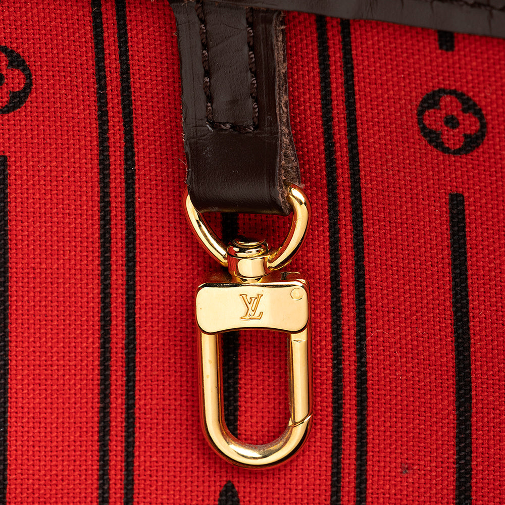 Louis Vuitton Damier Ebene Neverfull MM Tote (SHF-20032)