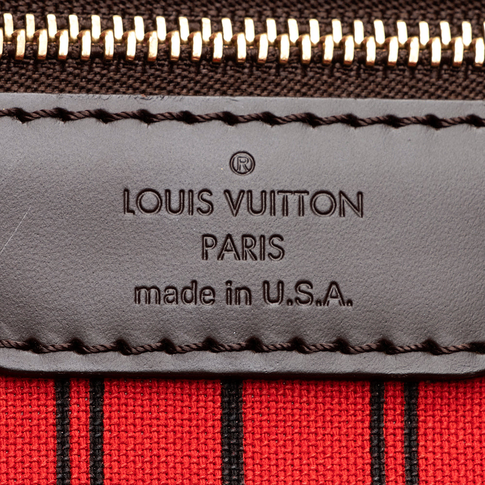 Louis Vuitton Damier Ebene Neverfull MM Tote (SHF-20032)