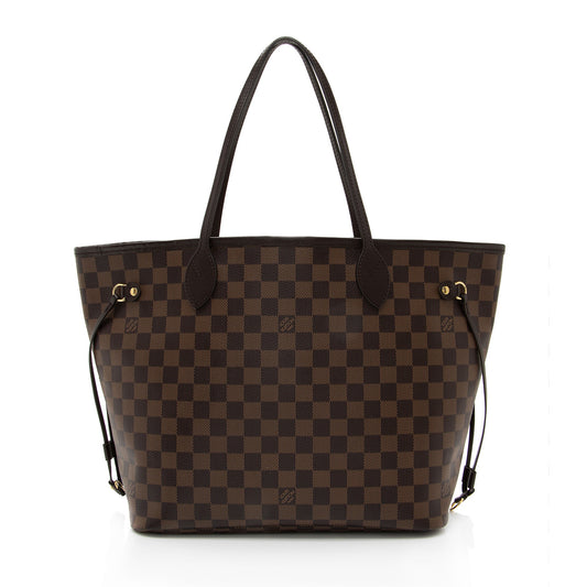 Louis Vuitton Damier Ebene Neverfull MM Tote (SHF-BrNtNW)