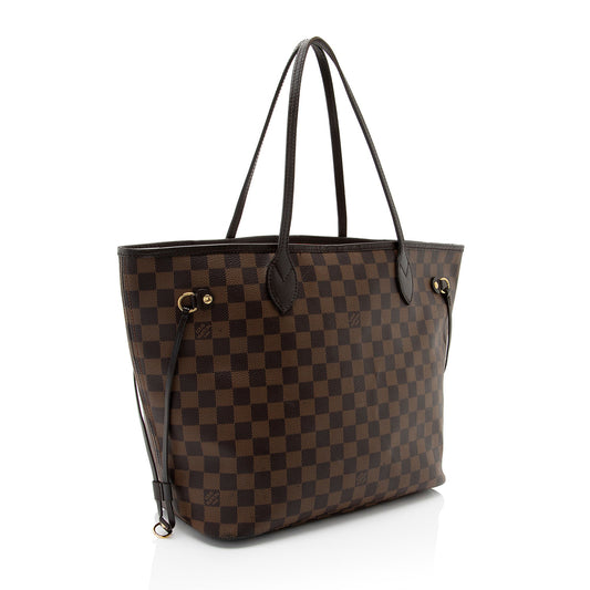 Louis Vuitton Damier Ebene Neverfull MM Tote (SHF-BSgxu3)