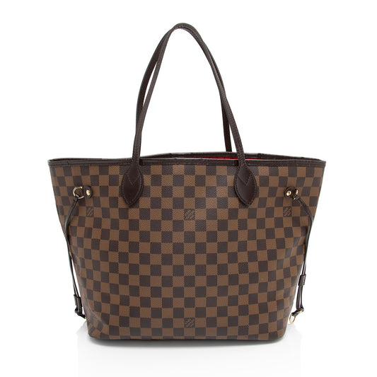 Louis Vuitton Damier Ebene Neverfull MM Tote (SHF-DzSy4A)