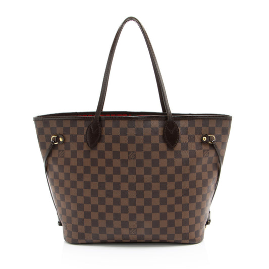 Louis Vuitton Damier Ebene Neverfull MM Tote (SHF-T7BKnj)