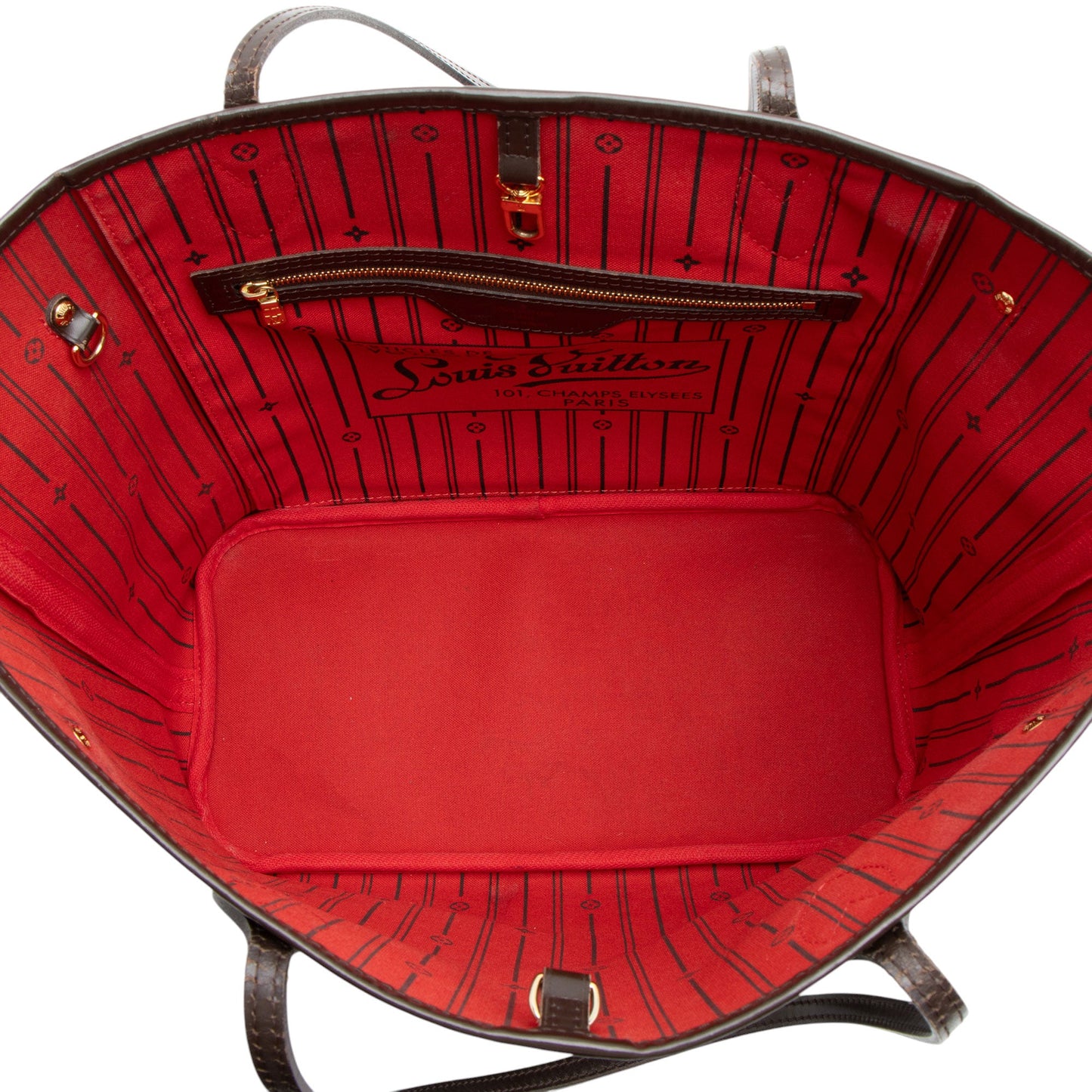 Louis Vuitton Damier Ebene Neverfull MM Tote (SHF-T7BKnj)